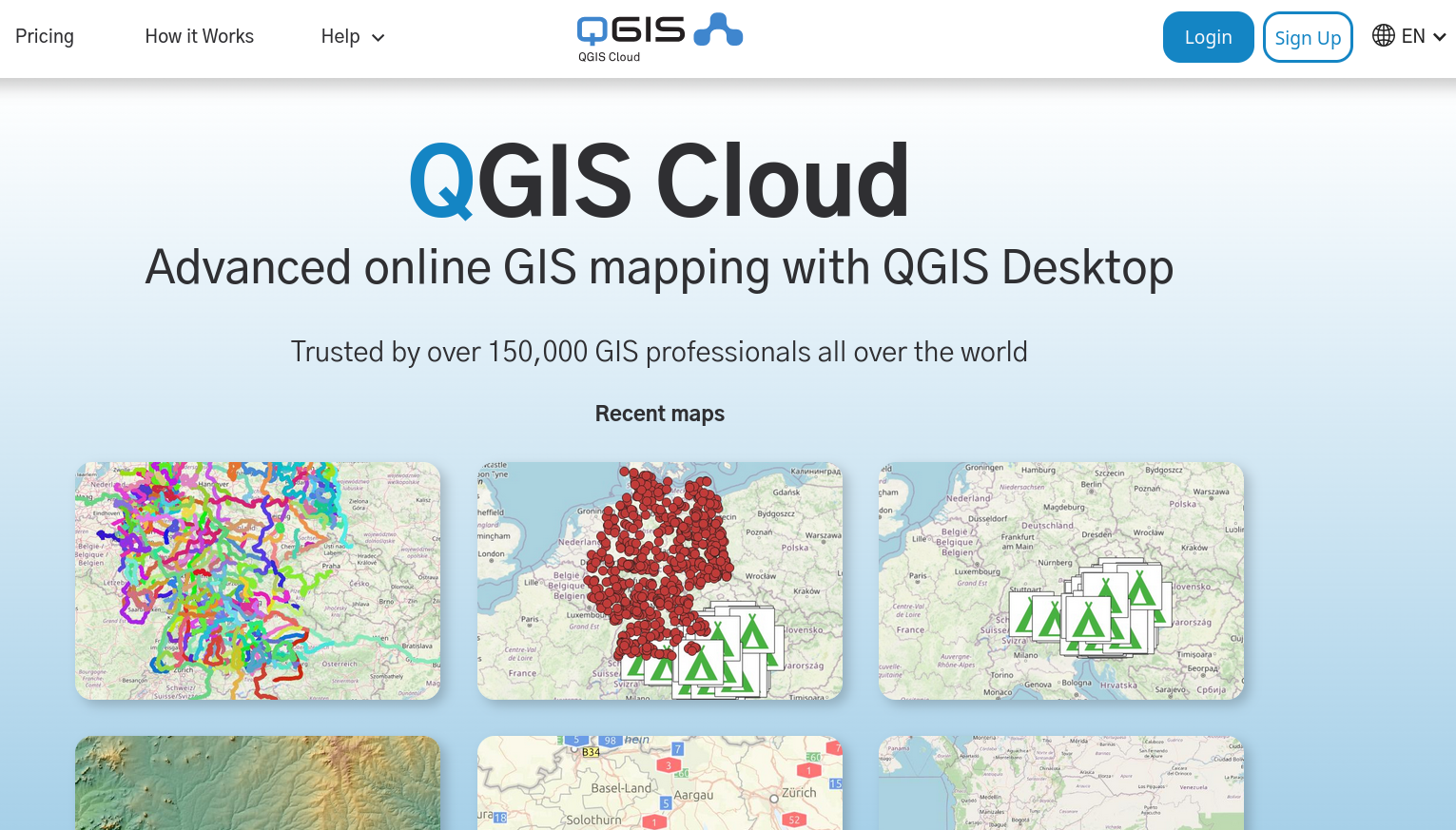 qgiscloud.com screenshot
