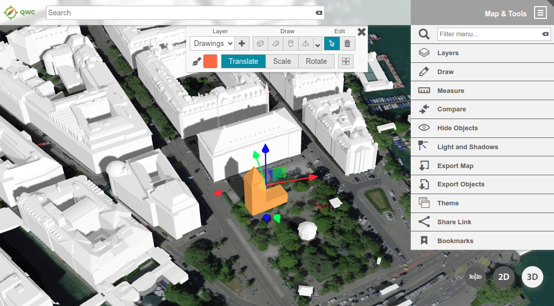 QWC 3D viewer screenshot
