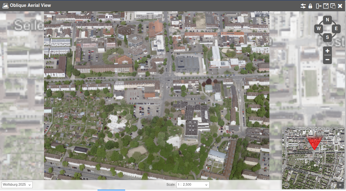 Oblique view configuration